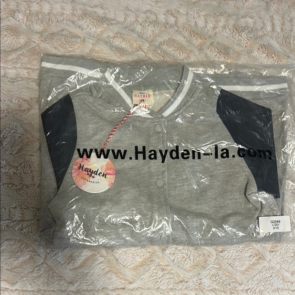 Hayden Gray and Black Button Down Shirt
